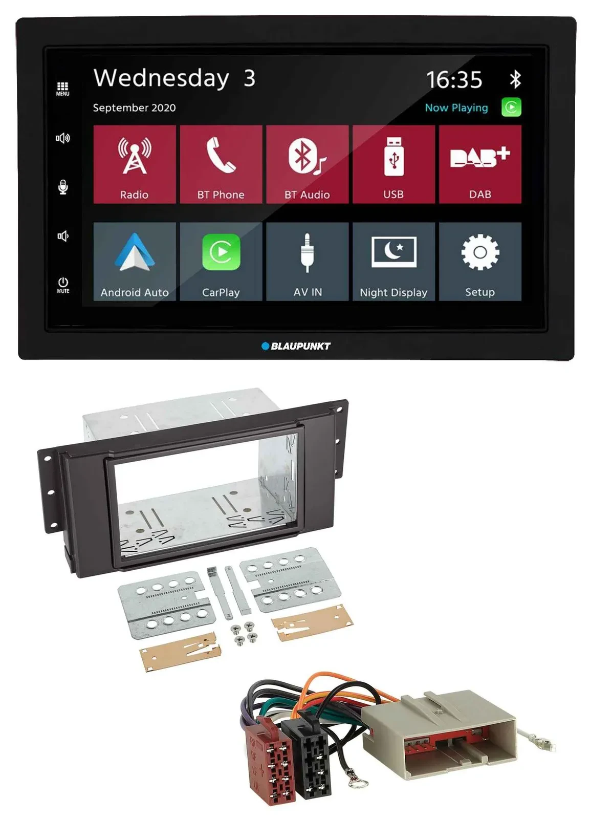 Blaupunkt DAB Bluetooth USB MP3 2DIN Autoradio für LandRover Freelander 06