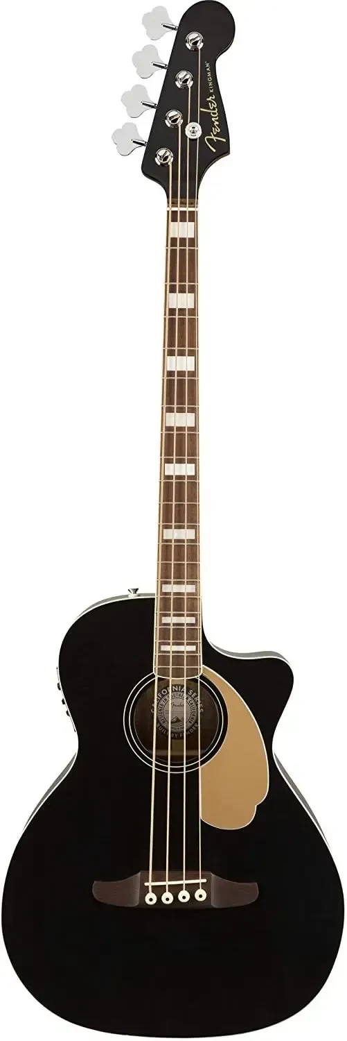 Бас-гитара акустическая Fender California Kingman Bass V2 Black с чехлом