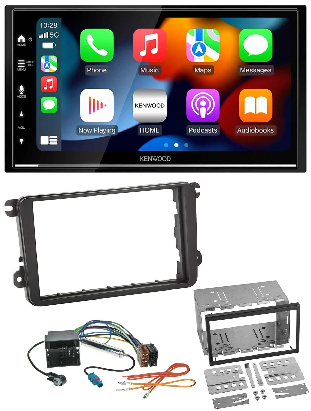 Kenwood DAB USB Bluetooth 2DIN MP3 Autoradio für VW Sharan ab 10 Tiguan ab 07 To