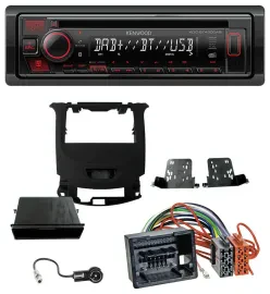 Kenwood MP3 CD USB Bluetooth DAB Autoradio für Chevrolet Cruze ab 2016 Klavierla