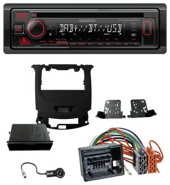 Kenwood MP3 CD USB Bluetooth DAB Autoradio für Chevrolet Cruze ab 2016 Klavierla