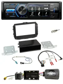 Автомагнитола JVC Bluetooth USB DAB для Alfa Romeo Giulietta (940, 2014–2020), поддержка кнопок на руле