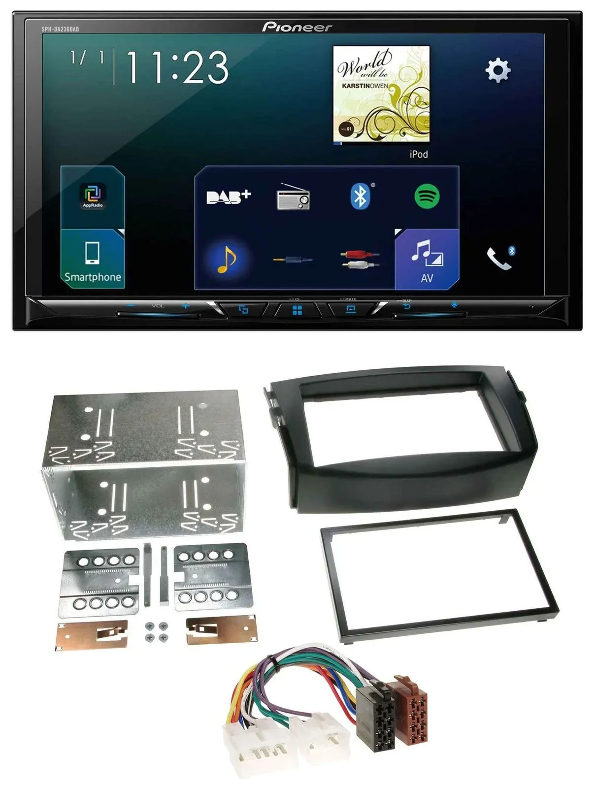 Pioneer MP3 Bluetooth USB 2DIN DAB Autoradio für Toyota RAV 4 (2006-2013)