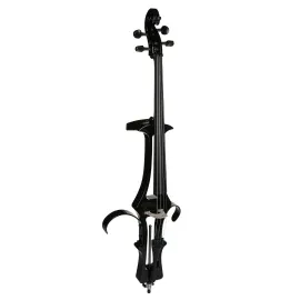 Elektrisches 4/4 Cello EC-1801, Schwarz, laminiertes Holz, Ahorn-Hals