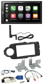 Автомагнитола Pioneer 2-DIN Bluetooth, DAB, USB, для Toyota Yaris (с 2014), черная