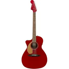 Электроакустическая гитара Fender California Newport Player Left-Handed Candy Apple Red