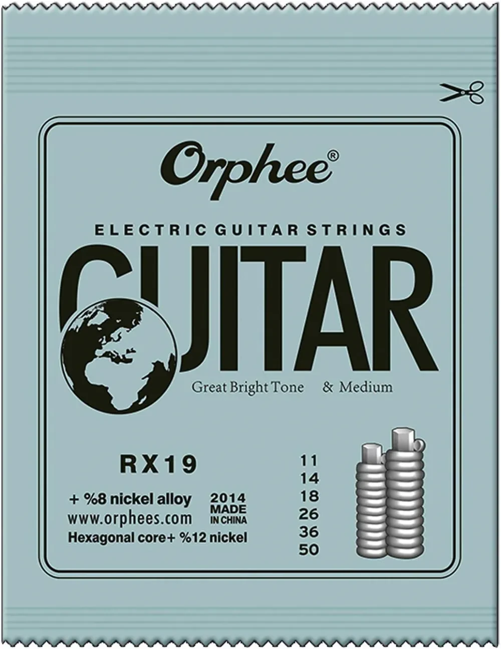 Струны для электрогитары Orphee RX-19 0.011