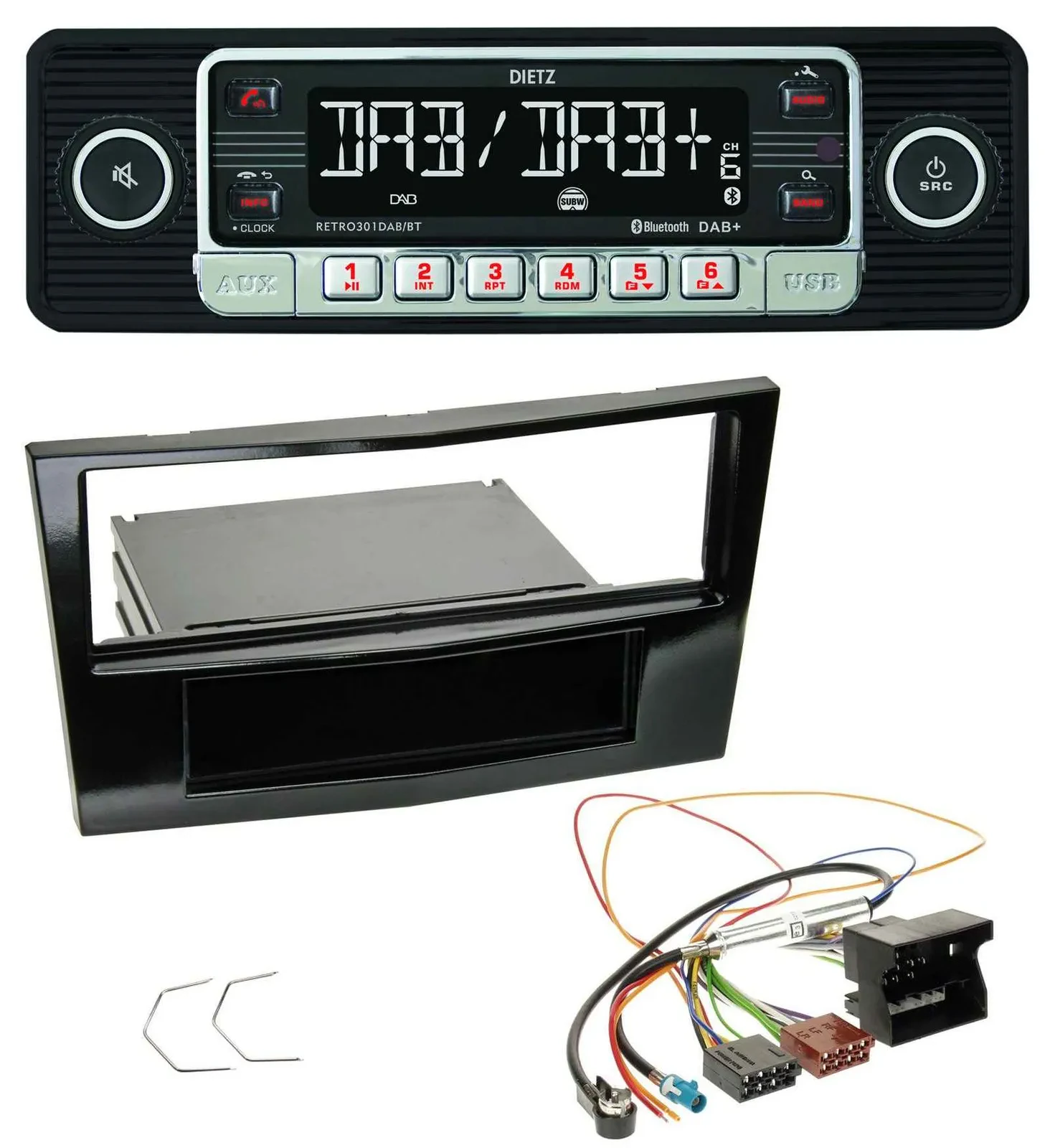 Dietz USB DAB MP3 Bluetooth Autoradio für Opel Astra H Corsa D Zafira B ab 2005