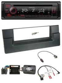 Kenwood Lenkrad CD USB Bluetooth DAB Autoradio für BMW 5er E39 2001-2004 Quadloc