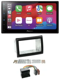 Pioneer DAB USB MP3 Bluetooth 2DIN Autoradio für Renault Megane 2009-2010