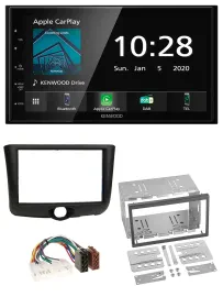 Kenwood Bluetooth MP3 DAB USB 2DIN Autoradio für Toyota Yaris (1999-2003)