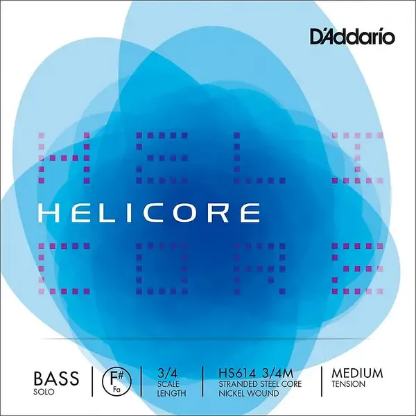 Струны для бас-гитары D'Addario Helicore Solo Bass Strings 3/4 Size Medium