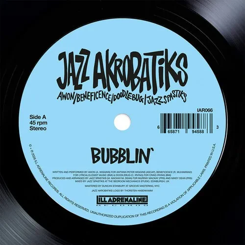 Виниловая пластинка Jazz Akrobatiks - Bubblin' [New 7" Vinyl]