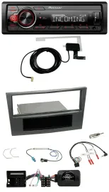 Автомагнитола Pioneer DAB Bluetooth USB для Opel Antara/Astra H/Zafira B с поддержкой кнопок на руле