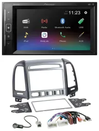 Автомагнитола для Hyundai Santa Fe Pioneer 2DIN DAB Bluetooth USB AUX