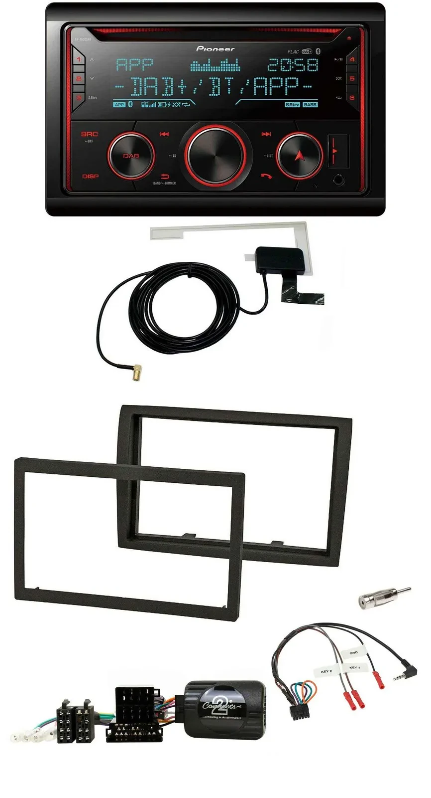 Автомагнитола Pioneer 2-DIN DAB USB CD Bluetooth для Fiat Ducato