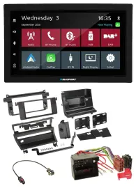 Автомагнитола Blaupunkt 2DIN, DAB, Bluetooth, USB, MP3 для BMW 3‑й серии E46 (2002–2006)