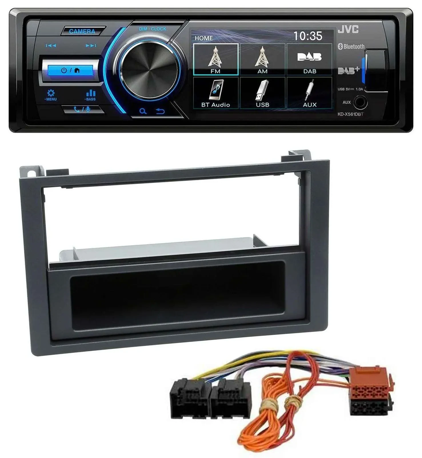 JVC Bluetooth MP3 USB DAB Autoradio für Saab 9.3 (ab 2006)