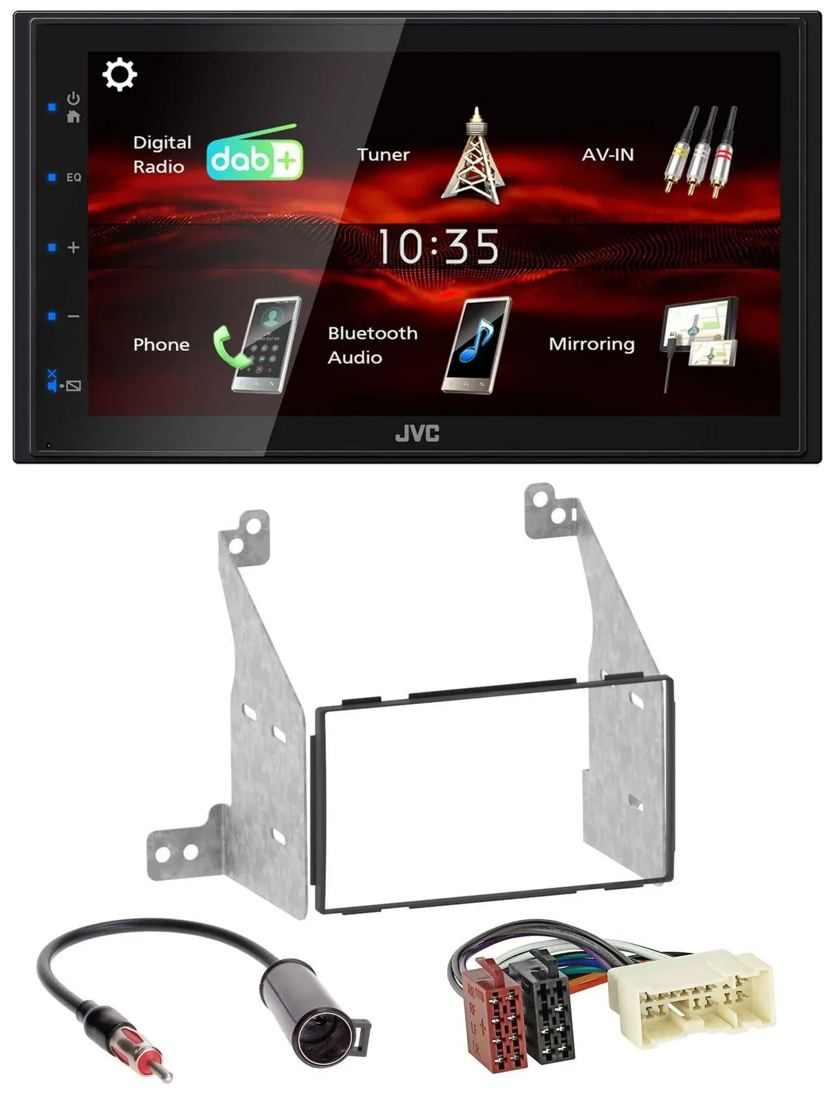 JVC USB Bluetooth MP3 DAB 2DIN Autoradio für Nissan Pathfinder 04-07