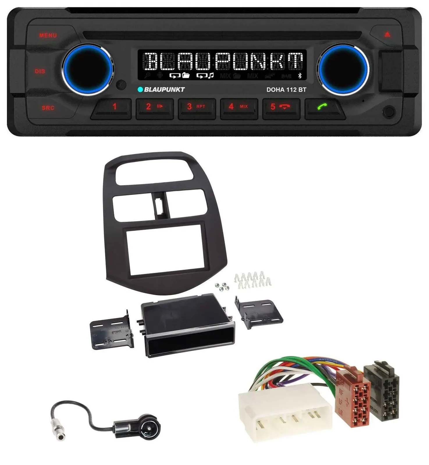 Blaupunkt AUX MP3 CD Bluetooth USB Autoradio für Chevrolet Spark (KLM 2012-2013)