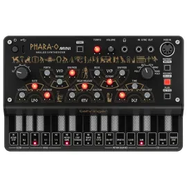 BEHRINGER PHARA-O MINI - аналоговый синтезатор, 27 сенсорных клавиш, VCO, VCF и VCA