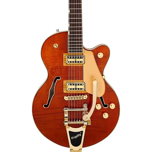 Gretsch Electromatic LTD Flme Okoume Broadkaster Jr W/Bigsby Guitar Roundup Orng