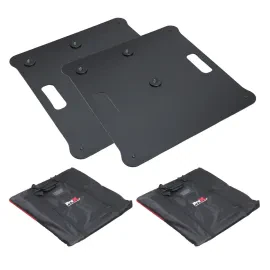 ProX X-POLARISBLX2PLATES Pair of Polaris Base Plates in Black idjnow