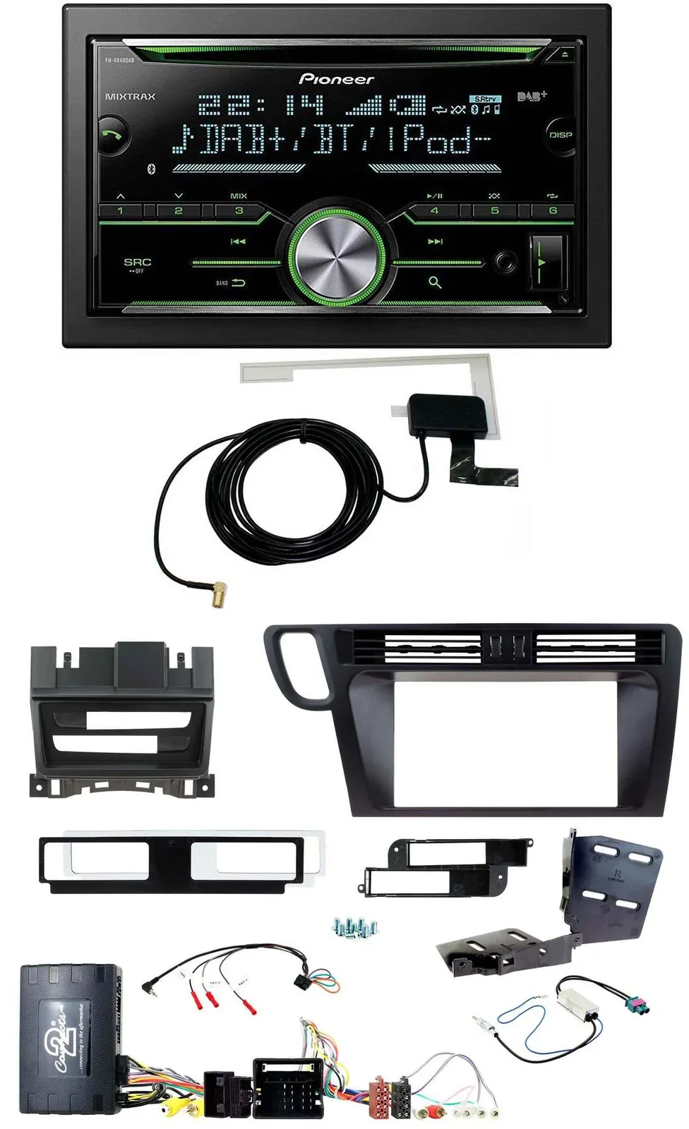 Pioneer CD USB Lenkrad Bluetooth 2DIN DAB Autoradio für Audi Q5 08-17 8R Infoada