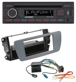 Blaupunkt MP3 USB CD Bluetooth AUX Autoradio für Seat Ibiza (ab 08) conemaragrau