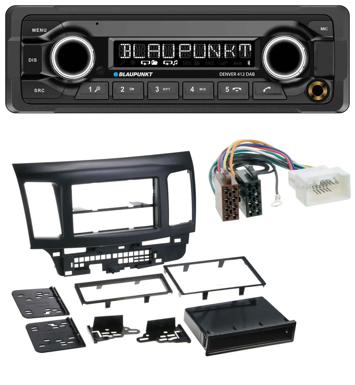 Автомагнитола для Mitsubishi Evo Lancer (с 2008) Blaupunkt Bluetooth DAB MP3 USB