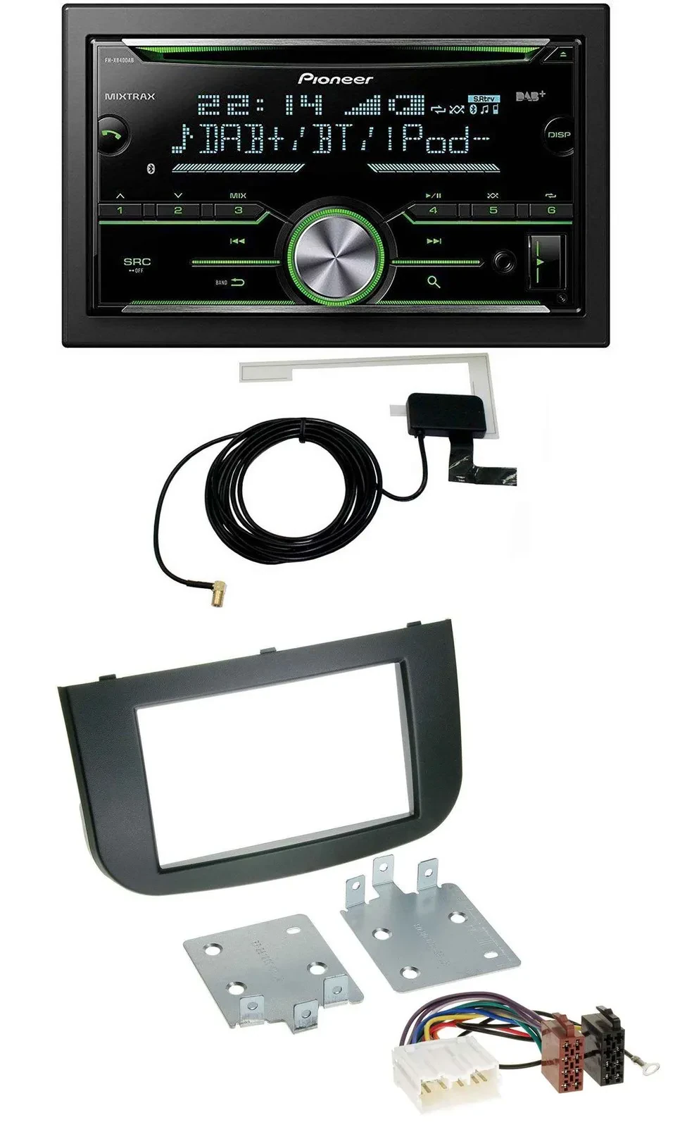 Pioneer CD USB MP3 Bluetooth 2DIN DAB Autoradio für Mitsubishi Colt 2008-2012
