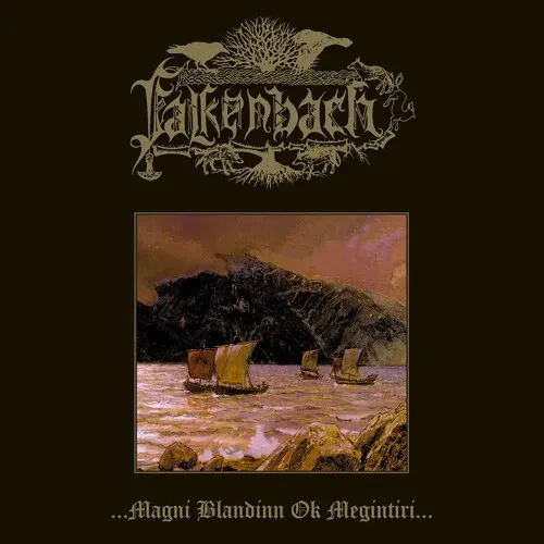 Виниловая пластинка Falkenbach - Magni Blandinn Ok Megintiri - Yellow/Black [New Vinyl LP] Black, Co
