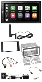 Pioneer USB 2DIN Bluetooth DAB Lenkrad Autoradio für Ford Kuga 2008-12 schwarz