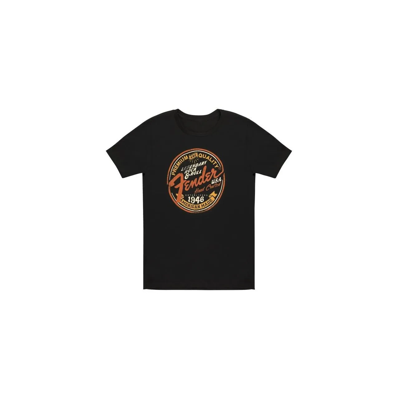 FENDER Rock N Roll Junior Crew - Shirt Black M