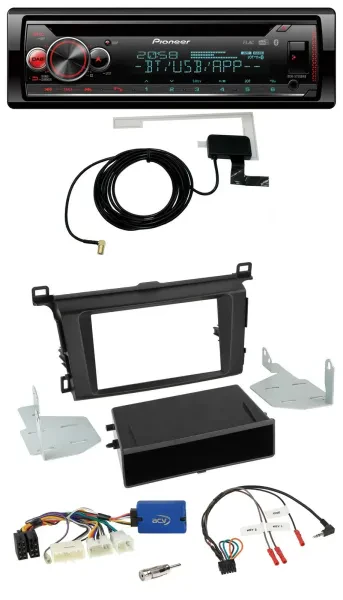 Pioneer DAB CD Lenkrad USB Bluetooth Autoradio für Toyota RAV-4 ab 2013