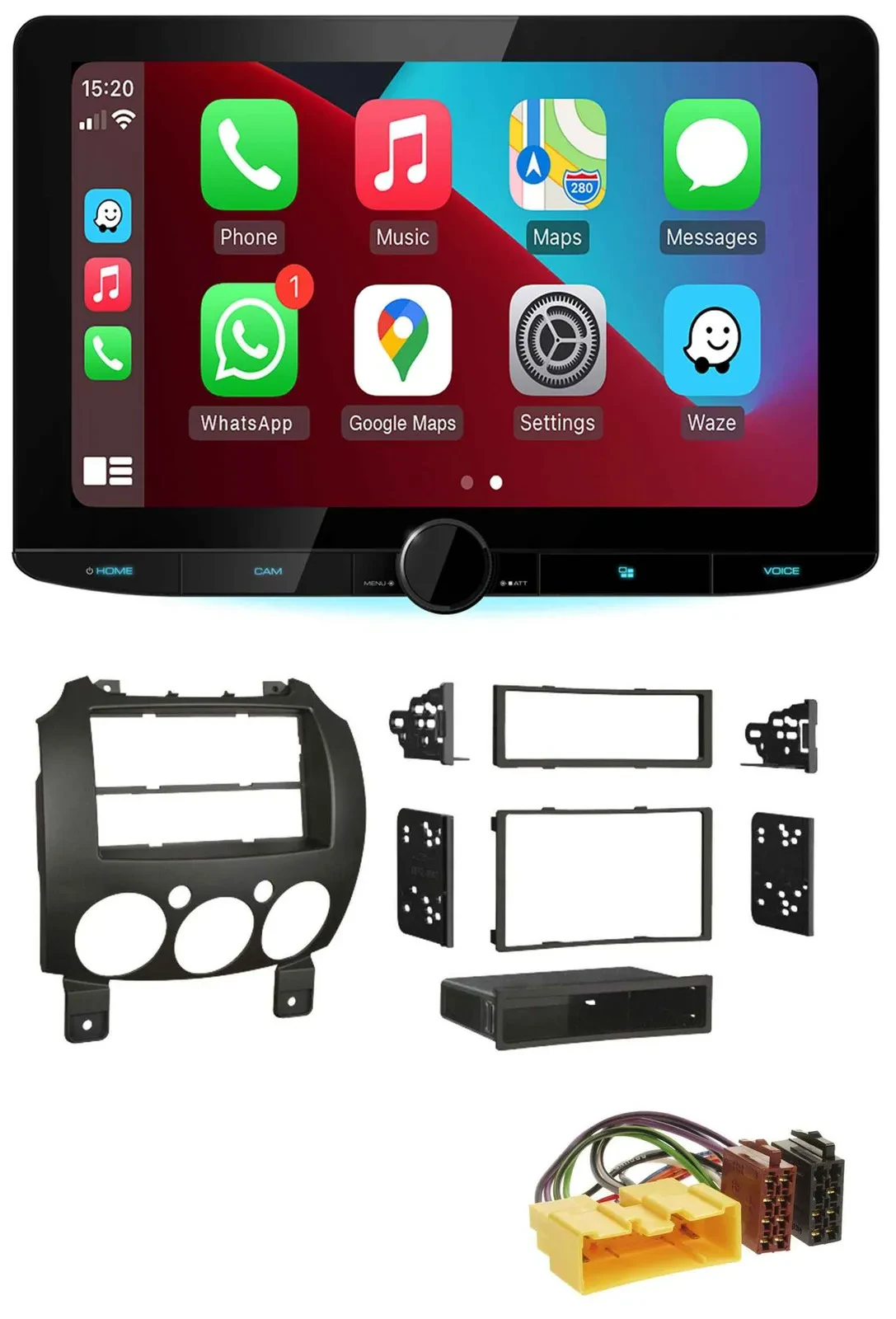 Kenwood MP3 USB DAB Bluetooth Autoradio für Mazda 2 (ab 2007)