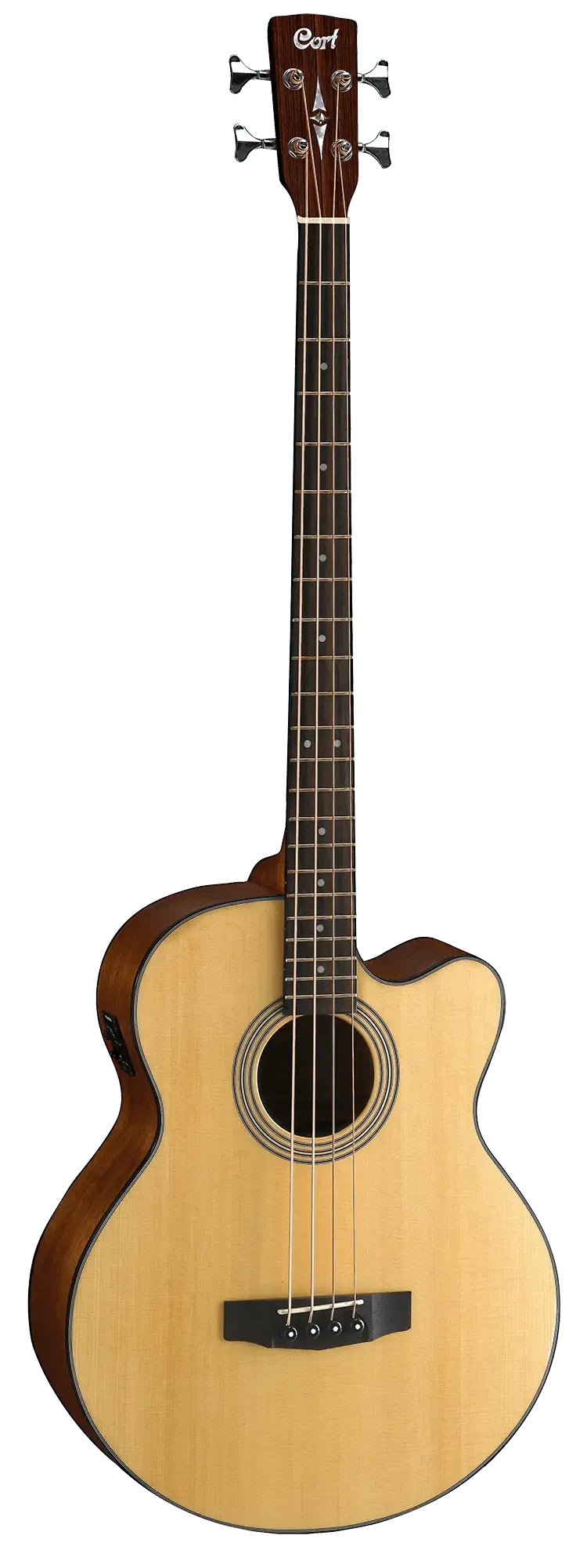 Электроакустическая бас-гитара Cort SJB5F Natural Satin