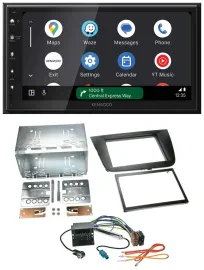 Kenwood DAB Bluetooth USB MP3 2DIN Autoradio für Seat Altea Toledo Altea XL schw