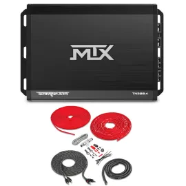 MTX TN3004 Class D Terminator Series 4-Channel Full Range Amplifier with Amp Kit