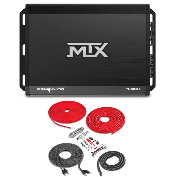 MTX TN3004 Class D Terminator Series 4-Channel Full Range Amplifier with Amp Kit