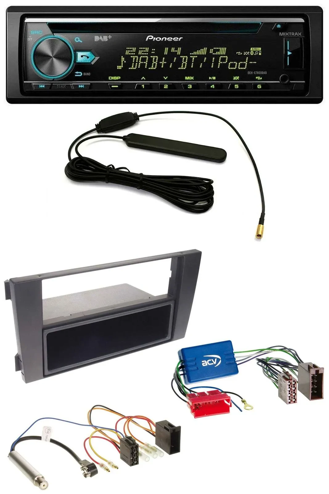 Pioneer CD MP3 AUX DAB USB Autoradio für Audi A6 C5 01-05 Symphony Aktivsystem M