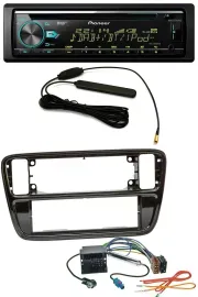 Pioneer CD MP3 AUX DAB USB Autoradio für VW Up AA AAN 2011-2016 piano black