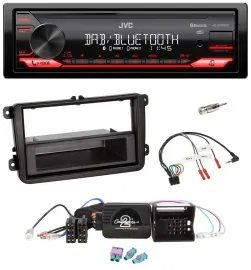 JVC Bluetooth USB DAB Lenkrad Autoradio für VW Passat Polo Scirocco Sharan Tigua