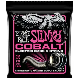 Струны для бас-гитары Ernie Ball 2737 Cobalt Slinky Super 40-125