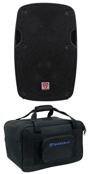 Rockville SPG88 8" 400w DJ PA Speaker ABS Lightweight Cabinet 8-Ohm+Carry Bag