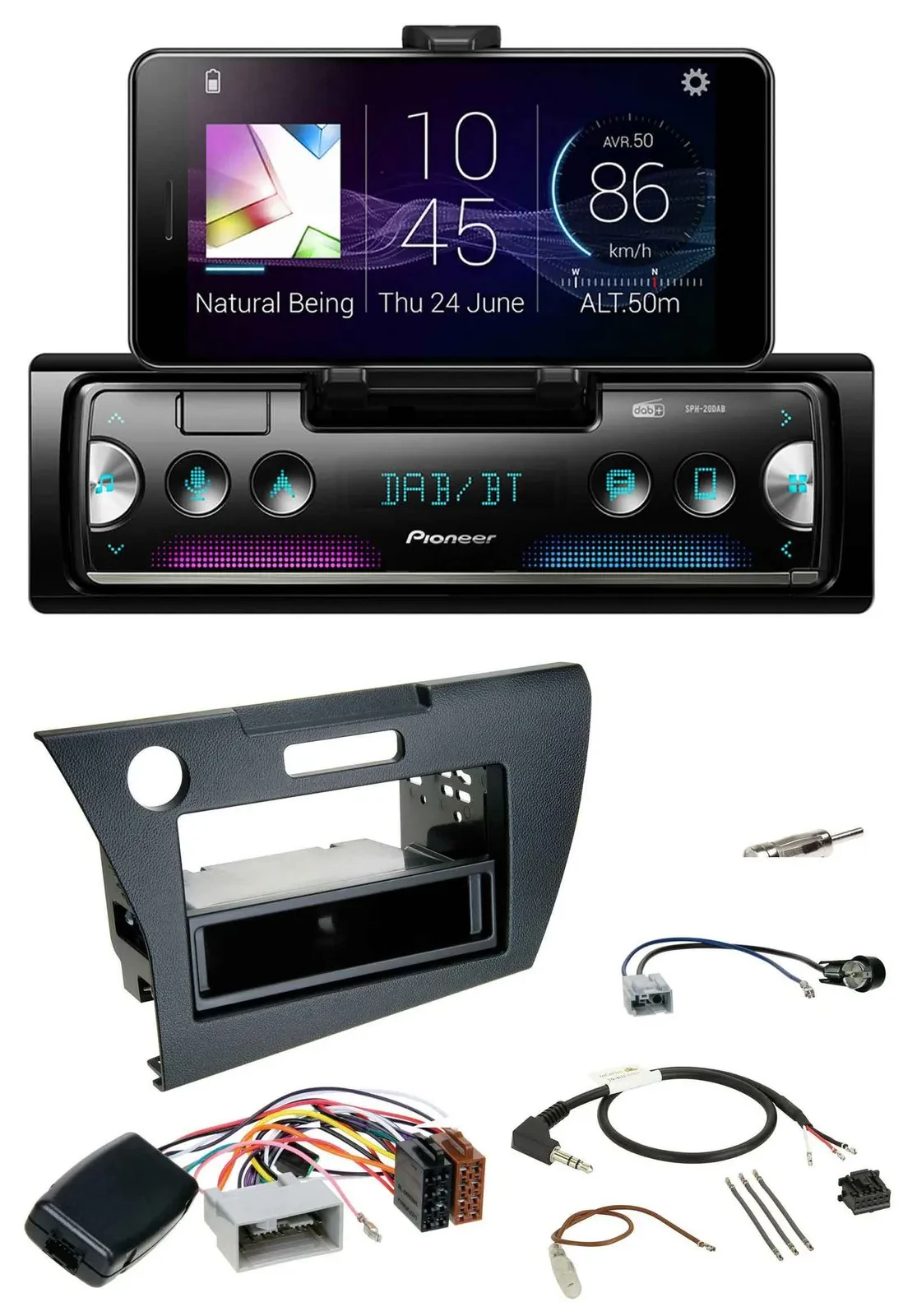Автомагнитола для Honda CR-Z (2010–2013) Pioneer USB Bluetooth DAB