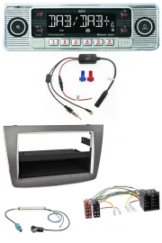 Dietz DAB USB MP3 Bluetooth Autoradio für Alfa Romeo MiTo 955 08-14 ISO dunkelsi