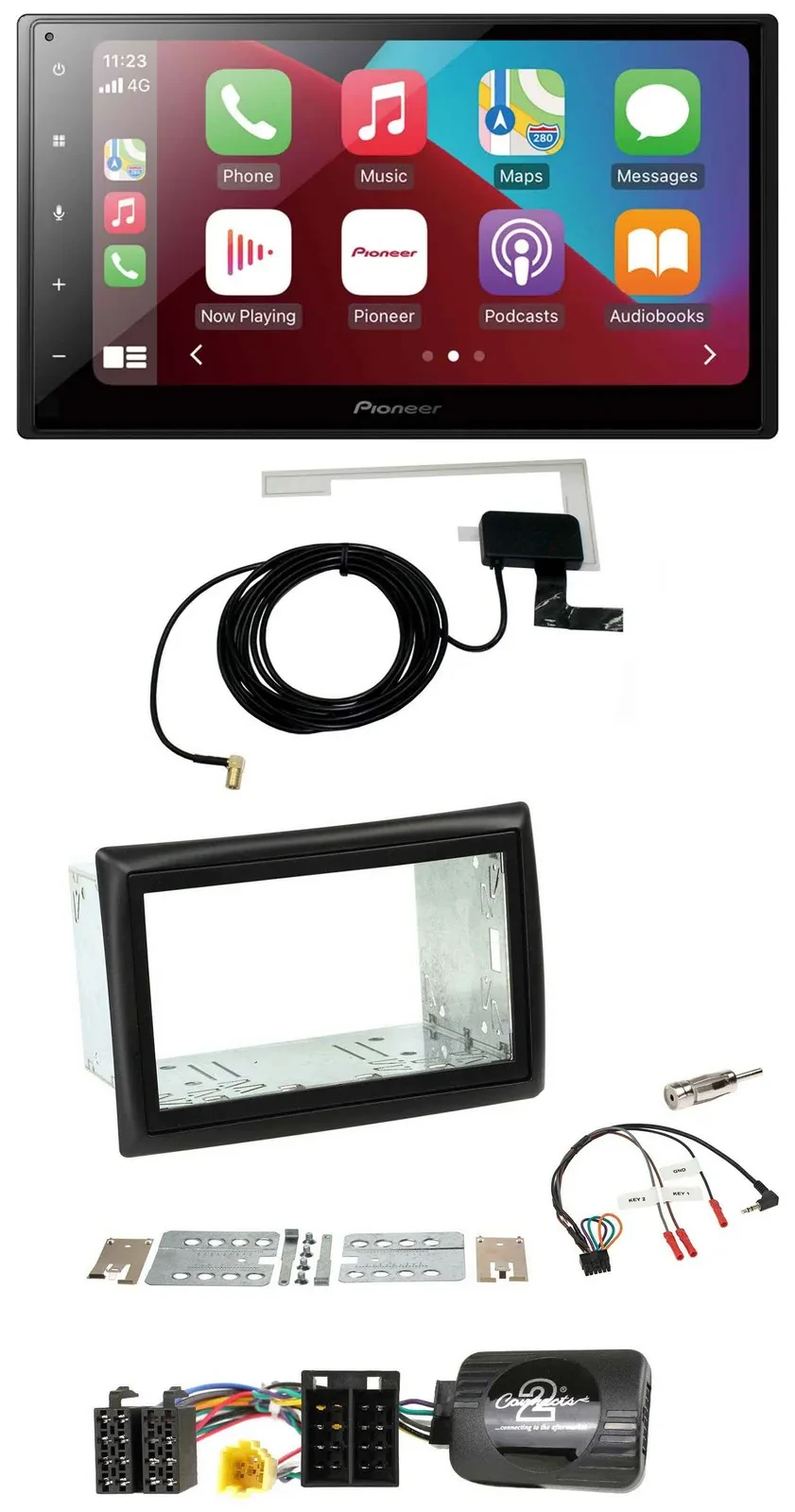 Pioneer USB Bluetooth DAB Lenkrad 2DIN Autoradio für Renault Megane II 2005-2008