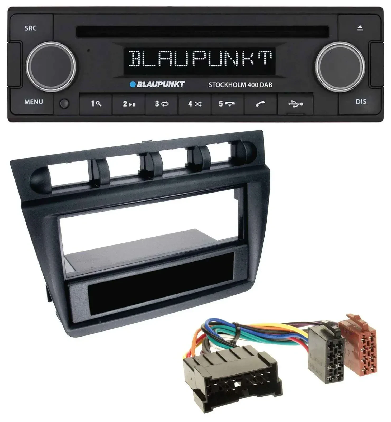 Blaupunkt MP3 Bluetooth DAB CD USB Autoradio für Kia Picanto (ab 2006) - schwarz