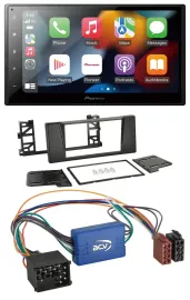 Pioneer DAB Bluetooth 2DIN USB MP3 Autoradio für BMW X5 E53 5er E39 Rundpin Akti